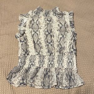 Snake Print Tank Top